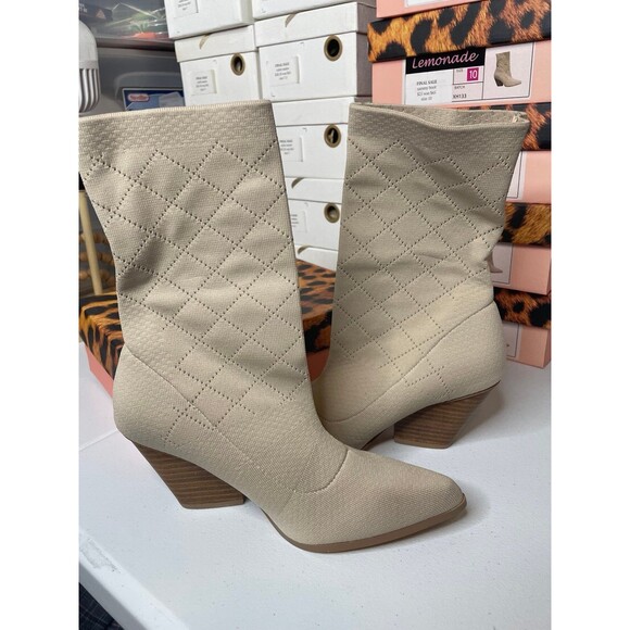 Lemonade Pull On Stretch Western Boots Size 10 - Picture 5 of 5